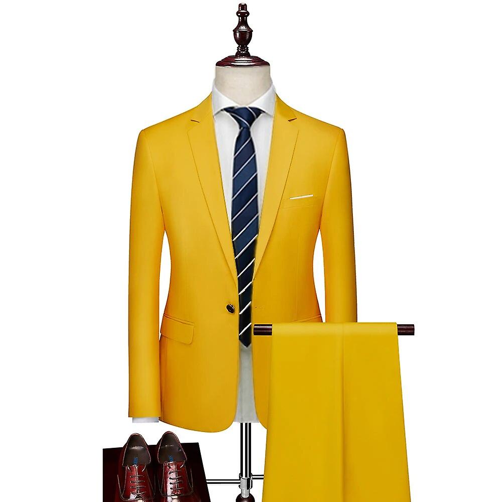 Erkekler İnce İş Rahat Takım Elbise Takım Elbise Takım Elbise Üç parçalı Set Ceket Pantolon Yelek / Erkek Düğün Damat Blazer Ceket Pantolon Yelek