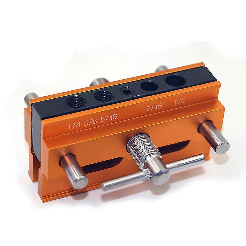 Woodworking Self-centering Hole Punch Locator Drill Guide Set Doweling Jig Kit