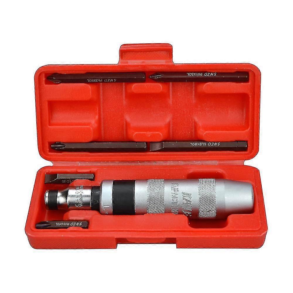 7 Pieces Impact Screwdriver Professional Impact Screwdriver, Red