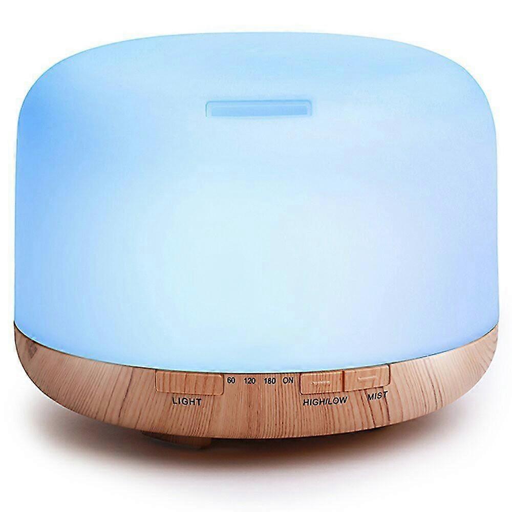 Aromatherapy Diffuser, 500ml Premium Ultrasonic Vaporizer with 7 Color Changes, Timer and Waterless