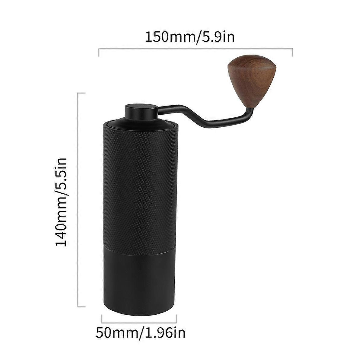 Premium Manual Coffee Grinder - Stainless Steel Conical Burr Grinder with Hand Crank for Freshly Ground Coffee - Portable, Compact, and Durable for Ca
