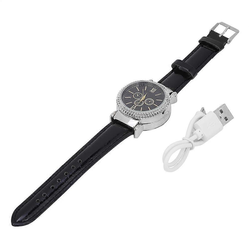 2 in 1 Touch Sensor Lighter USB Rechargeable Cigarette Lighter & Watch (Silver)