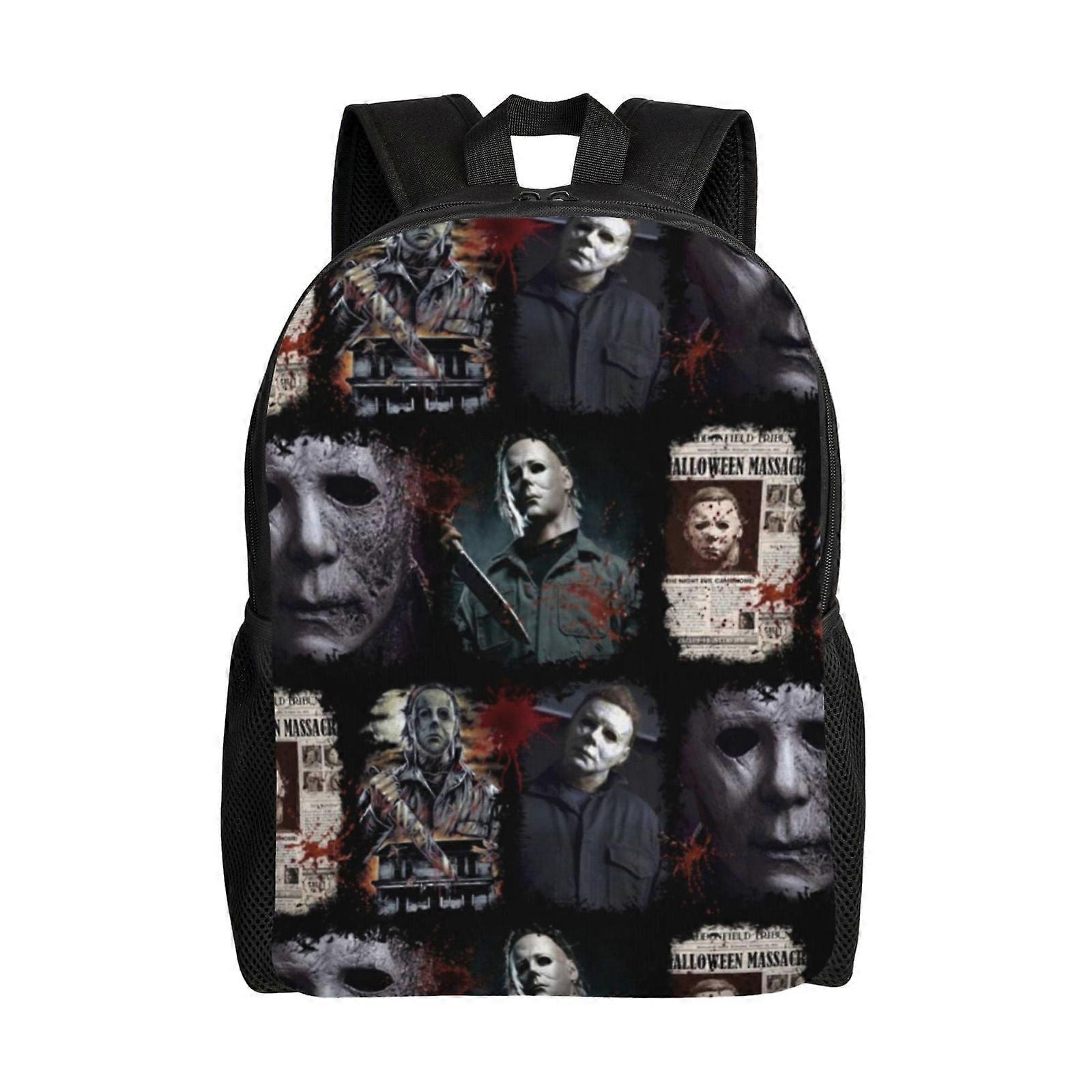 حقيبة ظهر مايكل مايرز للأولاد حقيبة مدرسية فيلم رعب حقائب كتب للأطفال ، حقائب ظهر كبيرة خفيفة الوزن - LDYH1729