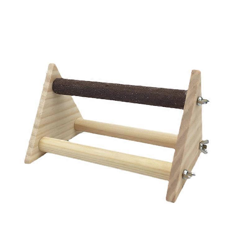 Safe Non-toxic Bird Toys Desktop Tripod Portable Stand Acrylic Training