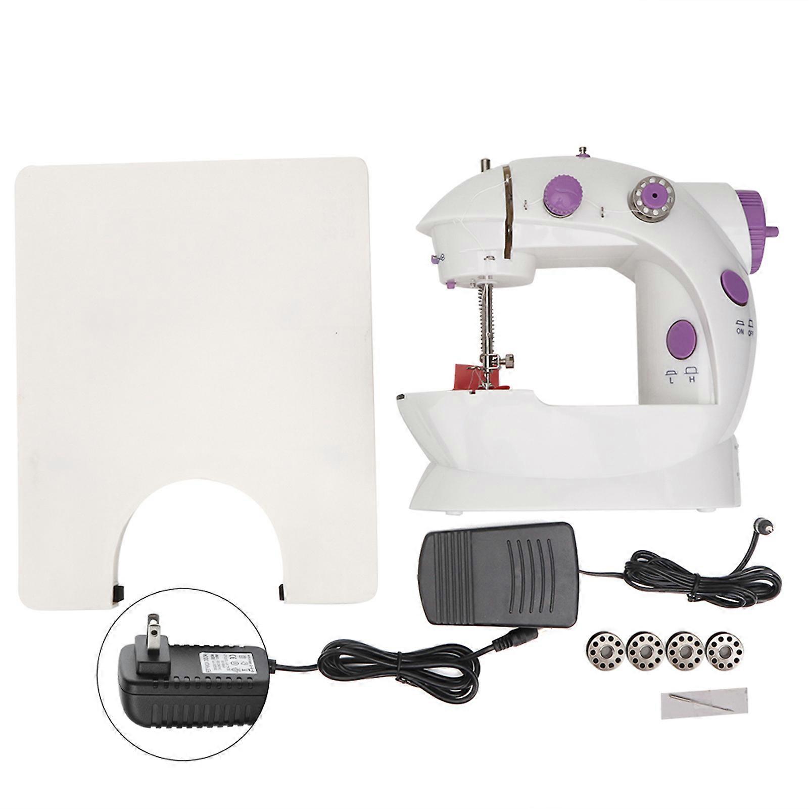 Mini Household MultiFunction Electric Sewing Machine with Extension Table (US Plug 100-240V)