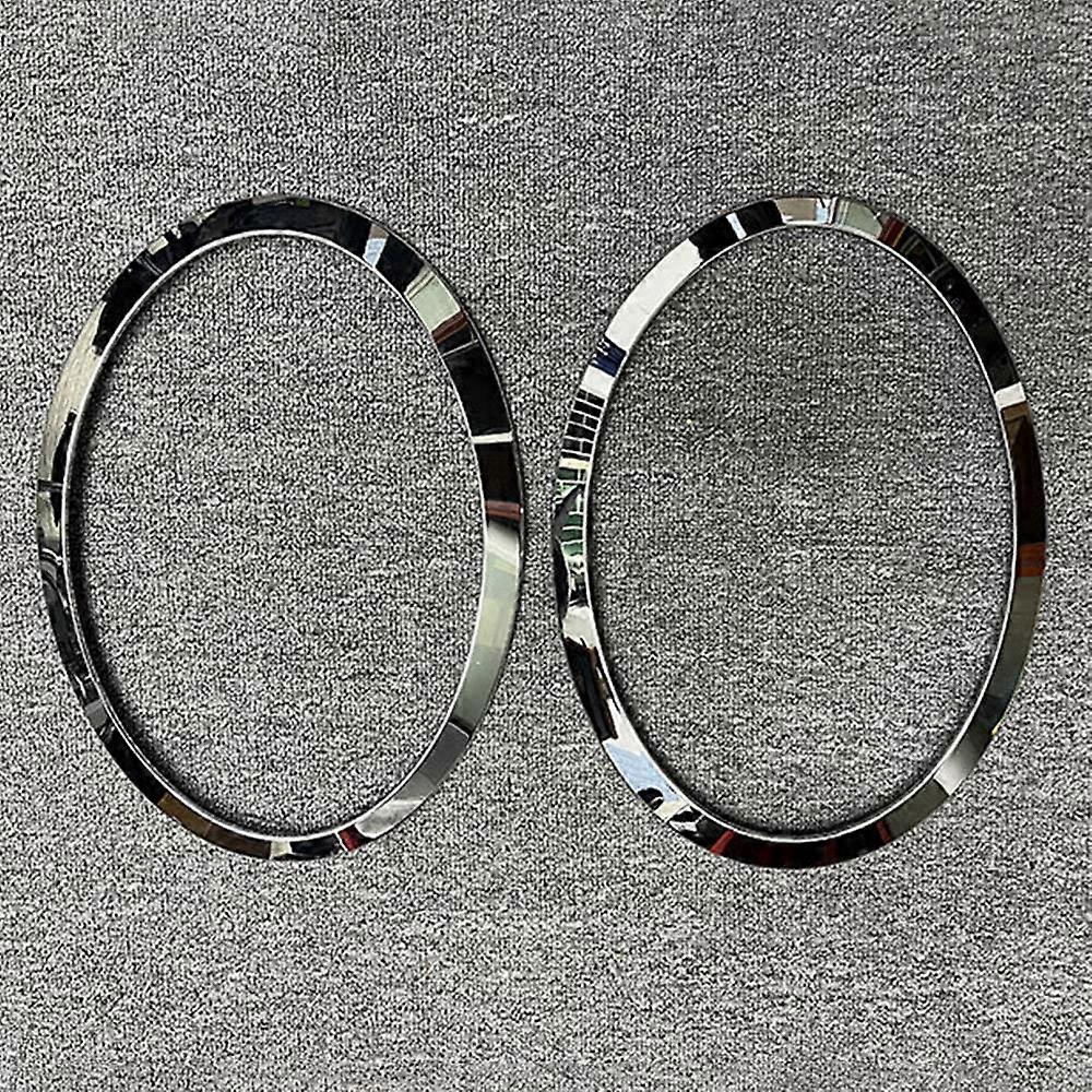 ICECHEN Cadre Phares Chrome Gauche Droite Pour BMW F55 F56 F57 2003-2018 - Garniture Sourcil Anneau