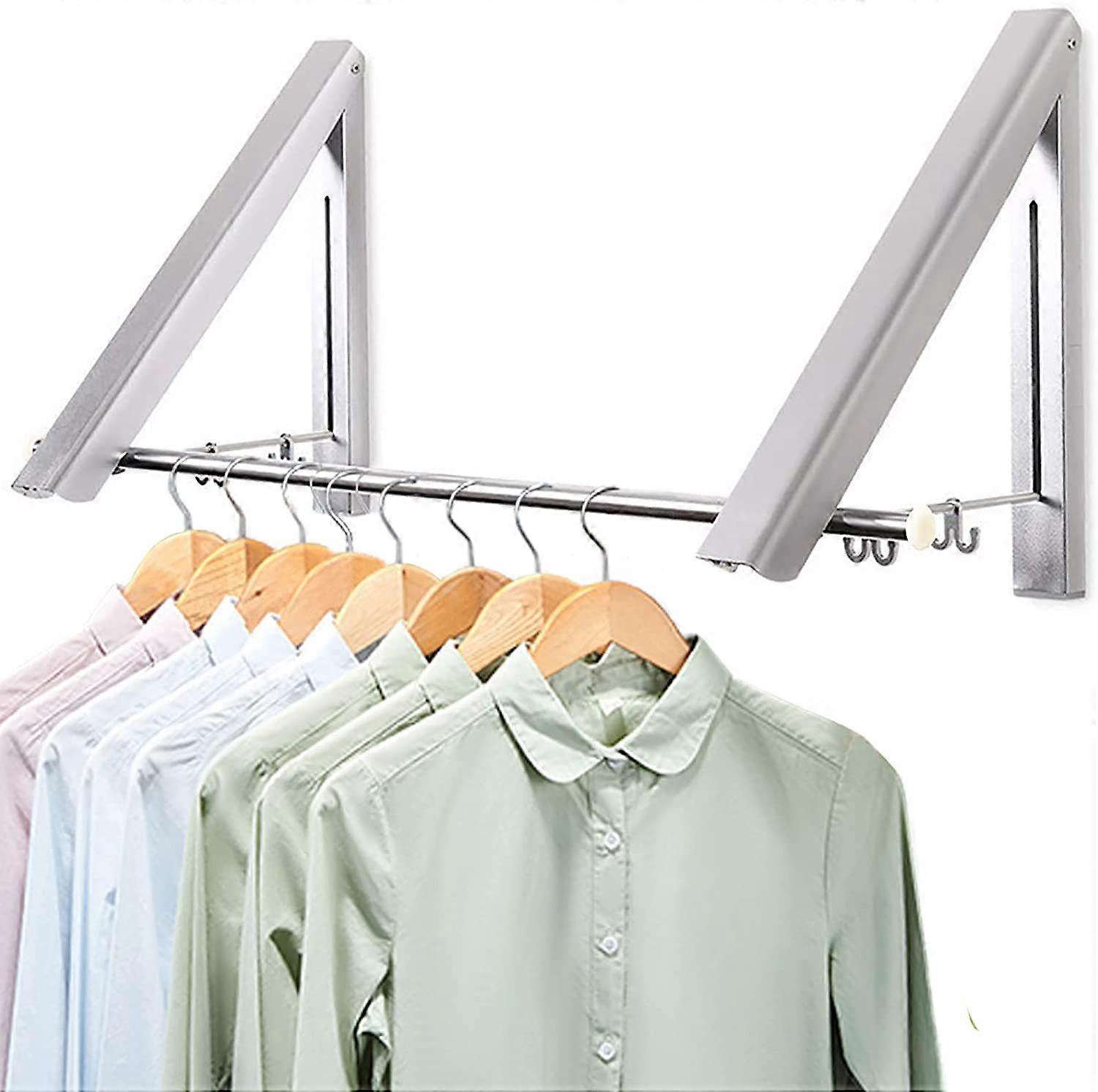 Wall Mounted Clothes Rack Drying Rack Folding Wall Mounted Clothes Rack Alu
