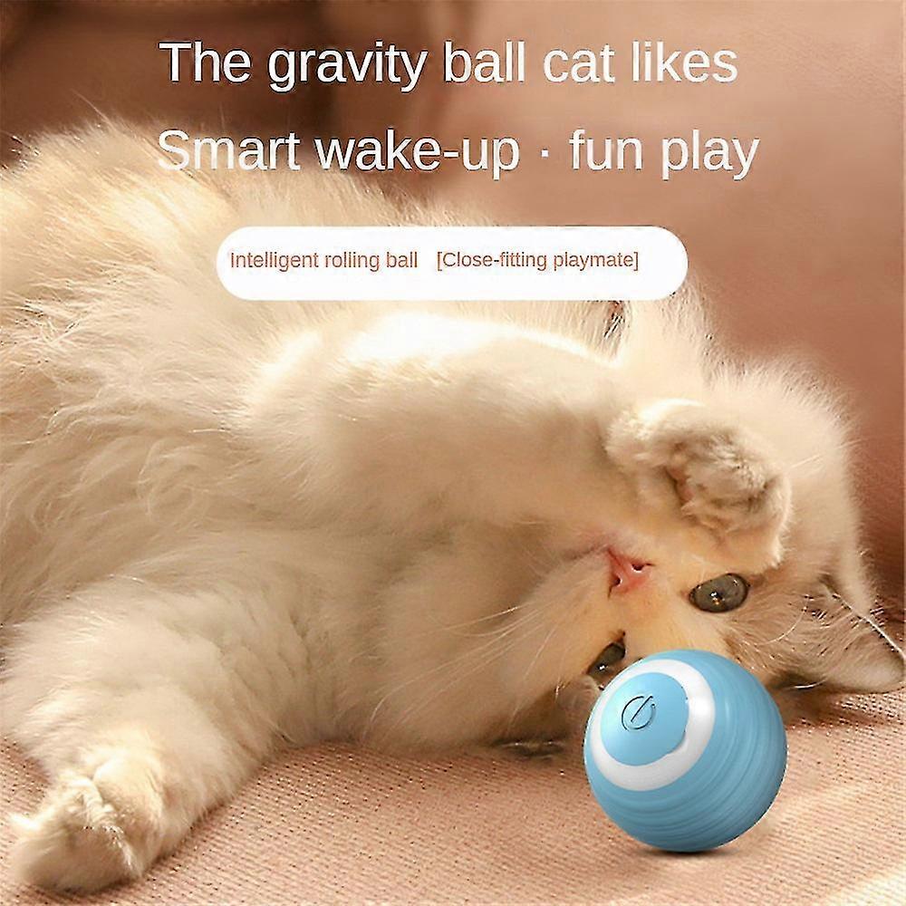 Interactive Cat Toy Ball 360 Automatic Rotating Rolling Ball Accessories For Cats Toys With Usb Charging Function Pet Things