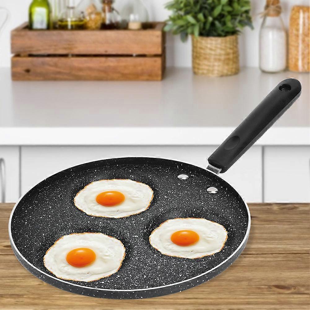 Non Stick Coating 3 Holes Eggs Frying Pan Breakfast Cooking Tool