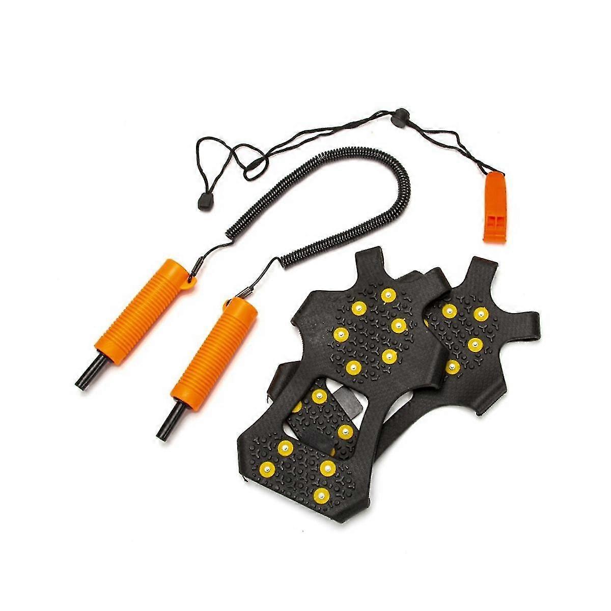 Infällbar isplockar nödredskap för isfiske utomhus vinter isfiske nödskydd