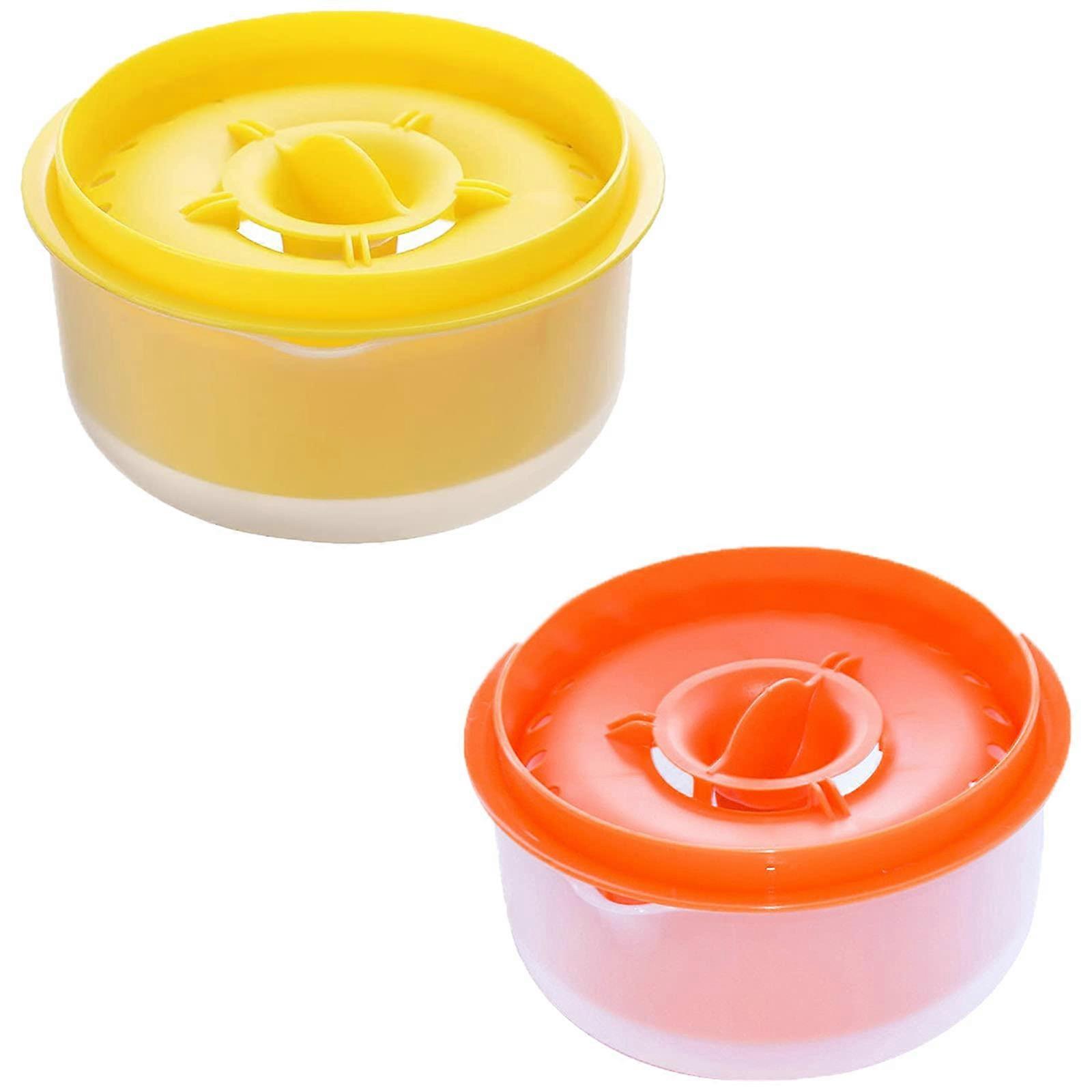 2 stuks Eiwit Dooier Separator Ei Keramisch Eigeel Eiwit Separator Eigeel Eiwit Separator Gebruikt