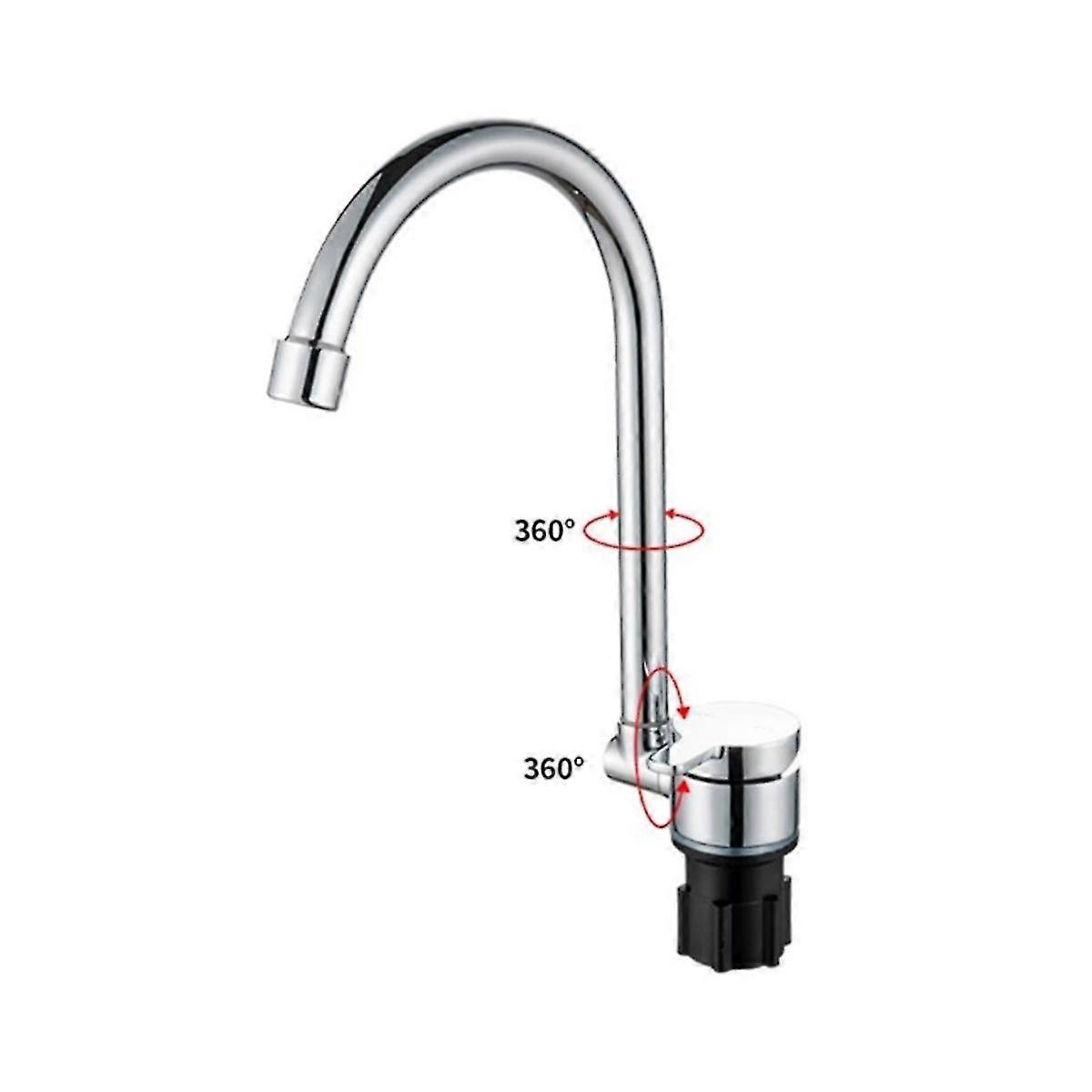 Kupferhahn High-End-Falthahn Wasserhahn Kalter Warmwasserhahn für Marinebootyacht 1006
