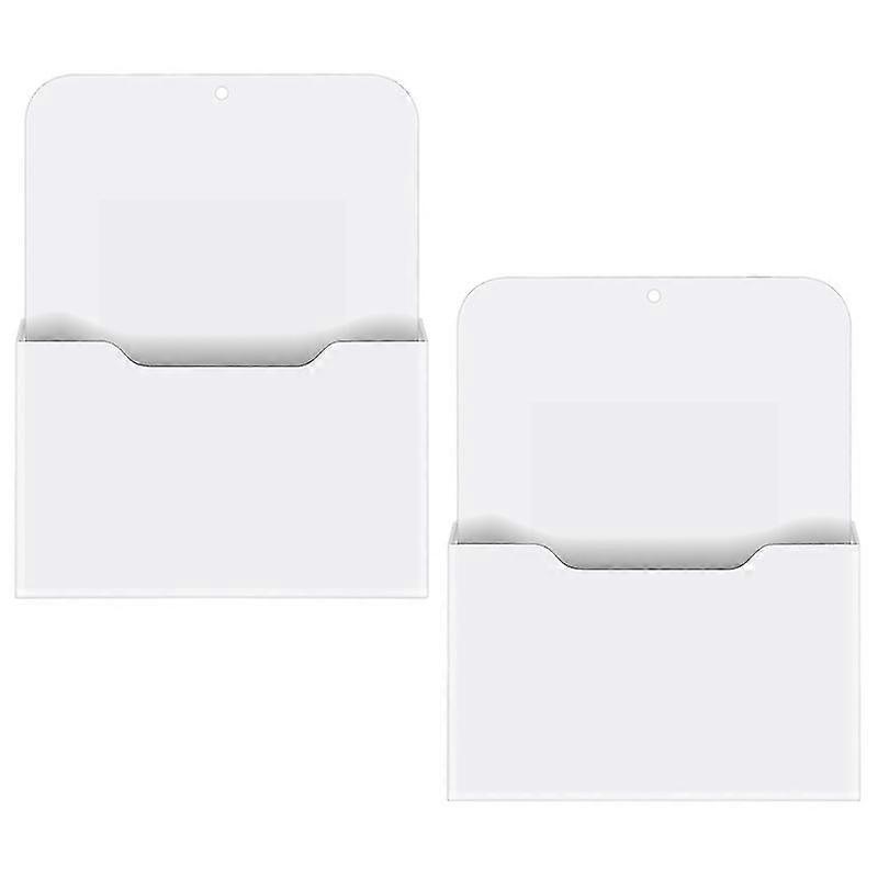 2 Pack Magnetic File Holder - Paper Holder, Pocket Organizer,Hanging Wall File Organizer Office Sup