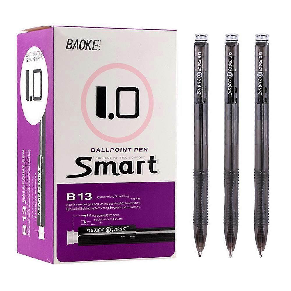 Retractable Ballpoint Pens, Medium Point (1.0mm), Black, 48 Count