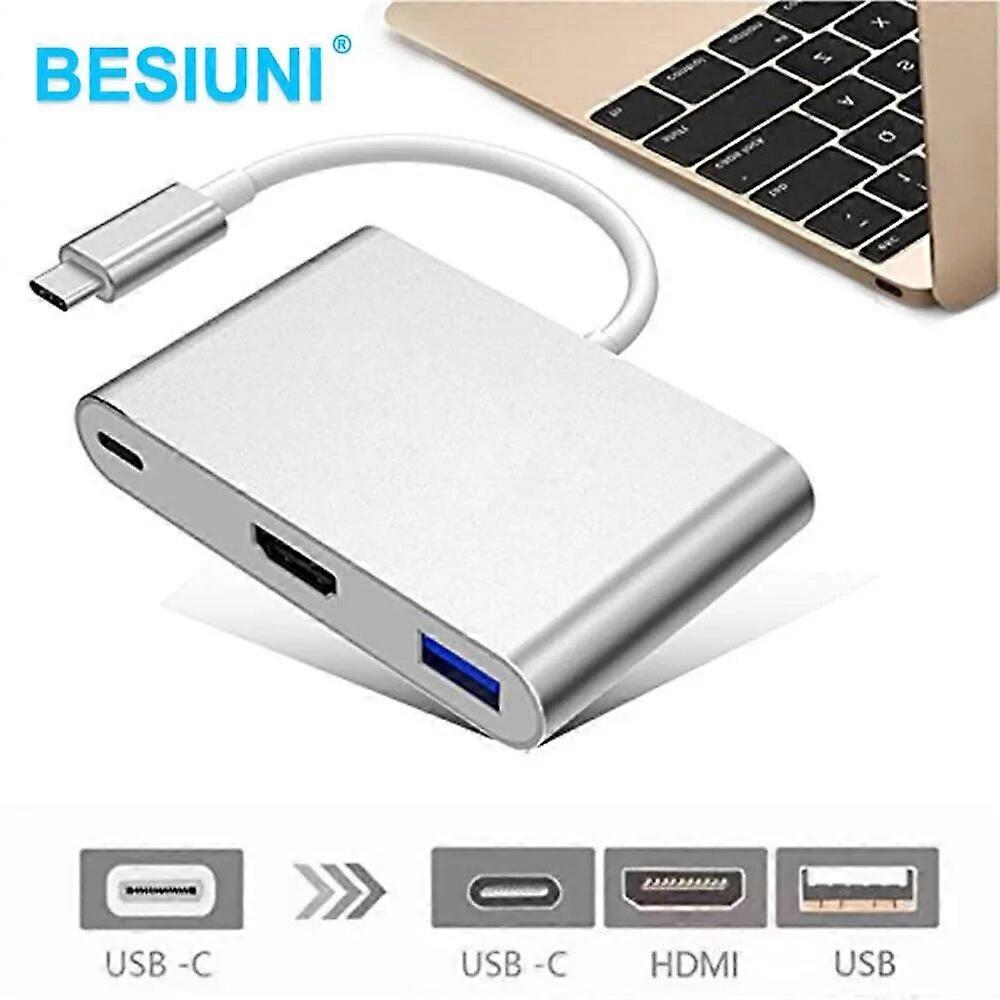 Usb c to Hd Converter Adapter Type c to HDMI compatible USB 3.0 Type C Adapter Type C Aluminum For MacBook Pro Air Huawei Mate