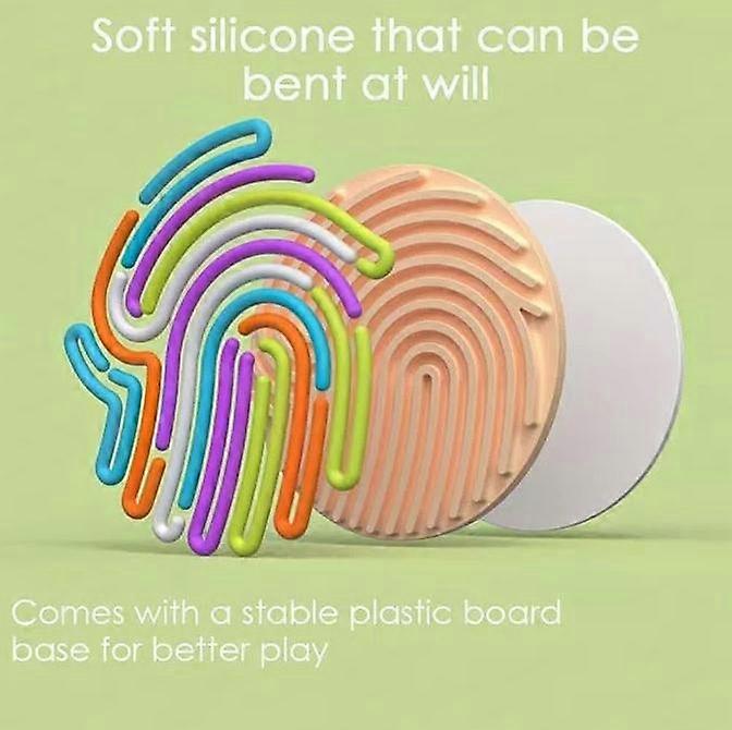 Silicone Fidget Toy 2pcs Fidget Toys Sensory Activity Board, Silicone Sensory Fidget Board