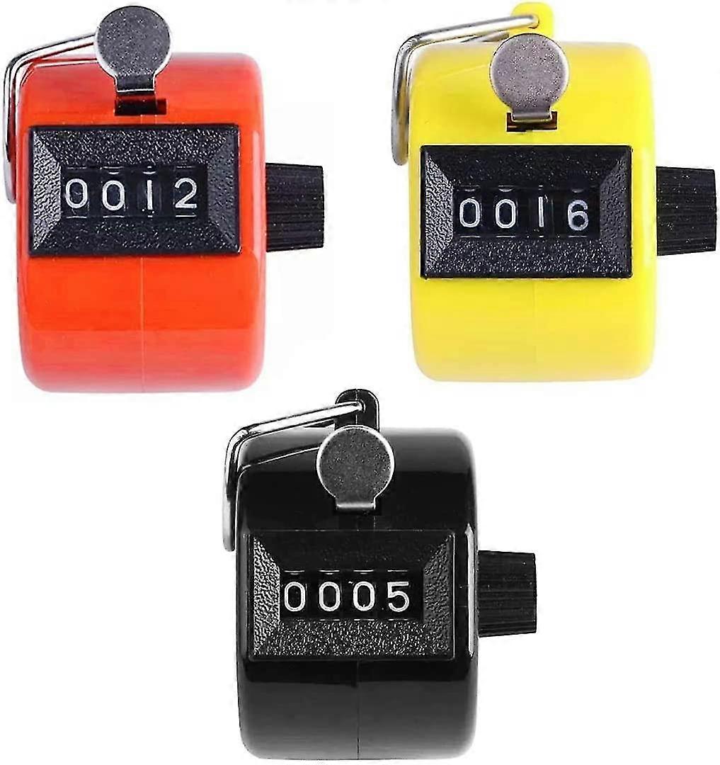 manual counter 4 digit people digital mechanical clicker counter assorted color counter lap lap sports trainer school golf for men women kids indoor o