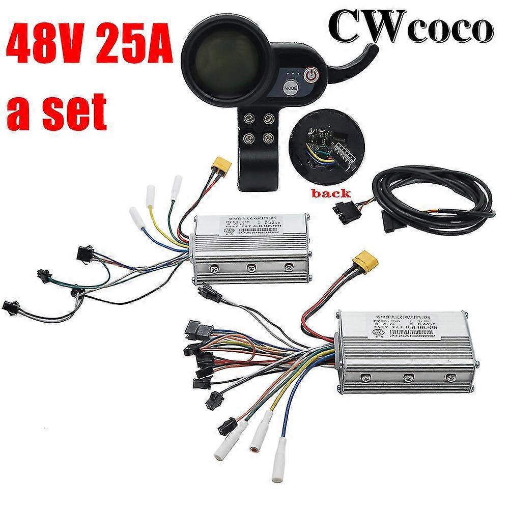 48v25a 52v25a 60v25a 50a Jp Ebike Electric Bicycle Scooter Controller Dual Drive Lcd Display Brushless Dc Dual Drive Controller