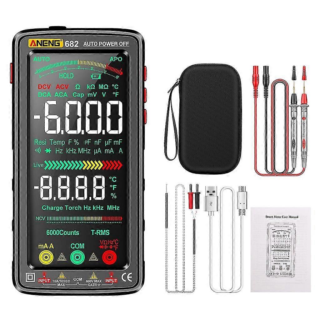 Digital Multimeter Auto Ranging Multitester Ohmmeter/voltmeter Frequency Temp
