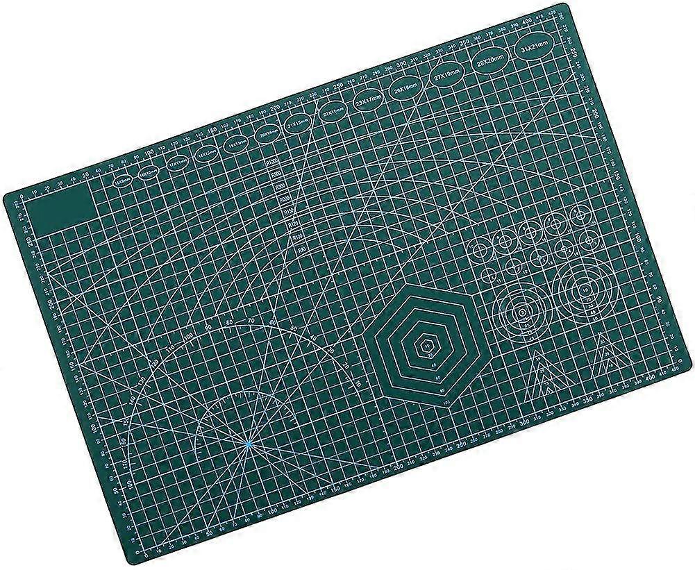 A3 Non Slip Cutting Mats 2 Sides Cutting Printed Boards Self Healing Green