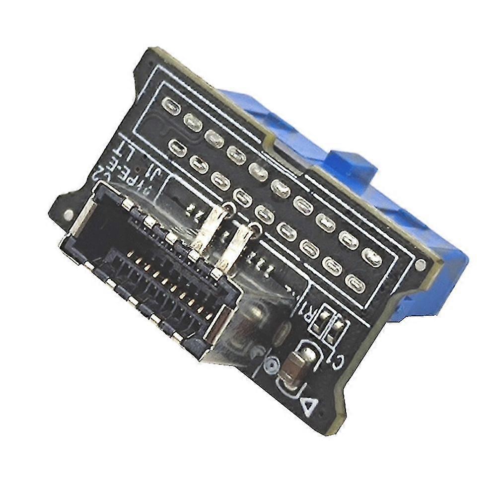 USB Header Adapter Riser USB3.0 19Pin to TYPE-E Converter Chassis Front Panel TYPE C Plug-in Port for Motherboard,B