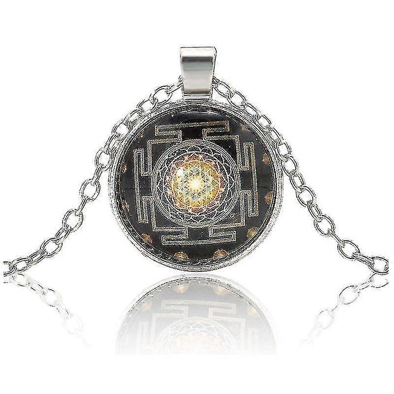 Fashion Silver Chain Necklace Photo Cabochon Glass Pendant Jewelry