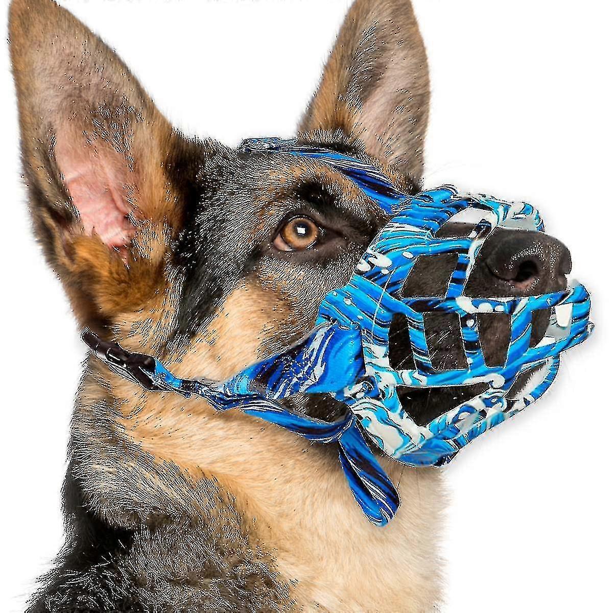 Dog Muzzle, Silicone Basket Muzzle For Small Medium Large Dogs, Soft Cage Muzzle Prevent Biting Chewing, Allow Drinking Panting