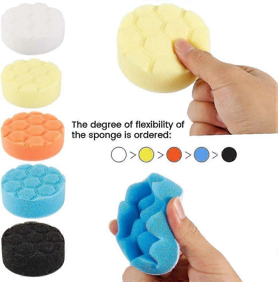 Cloverstar Polishing Sponge Set Auto 39stk Polishing Set Polishing Cap Polishing