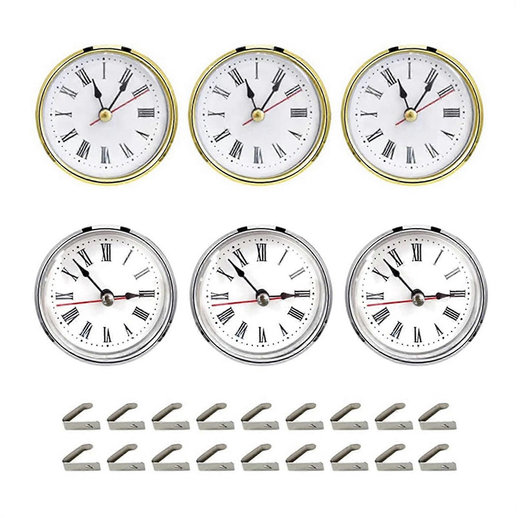 6pcs Clock Parts For Clock Mold,clock Pieces For Clock Epoxy Casting Mold