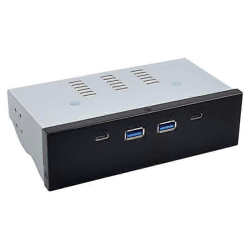 5.25 Inch Desktop Pc Front Panel Docking Station Vl820 Type-c+a(2a2c) Usb 3.1 Hub With Sata15pin To