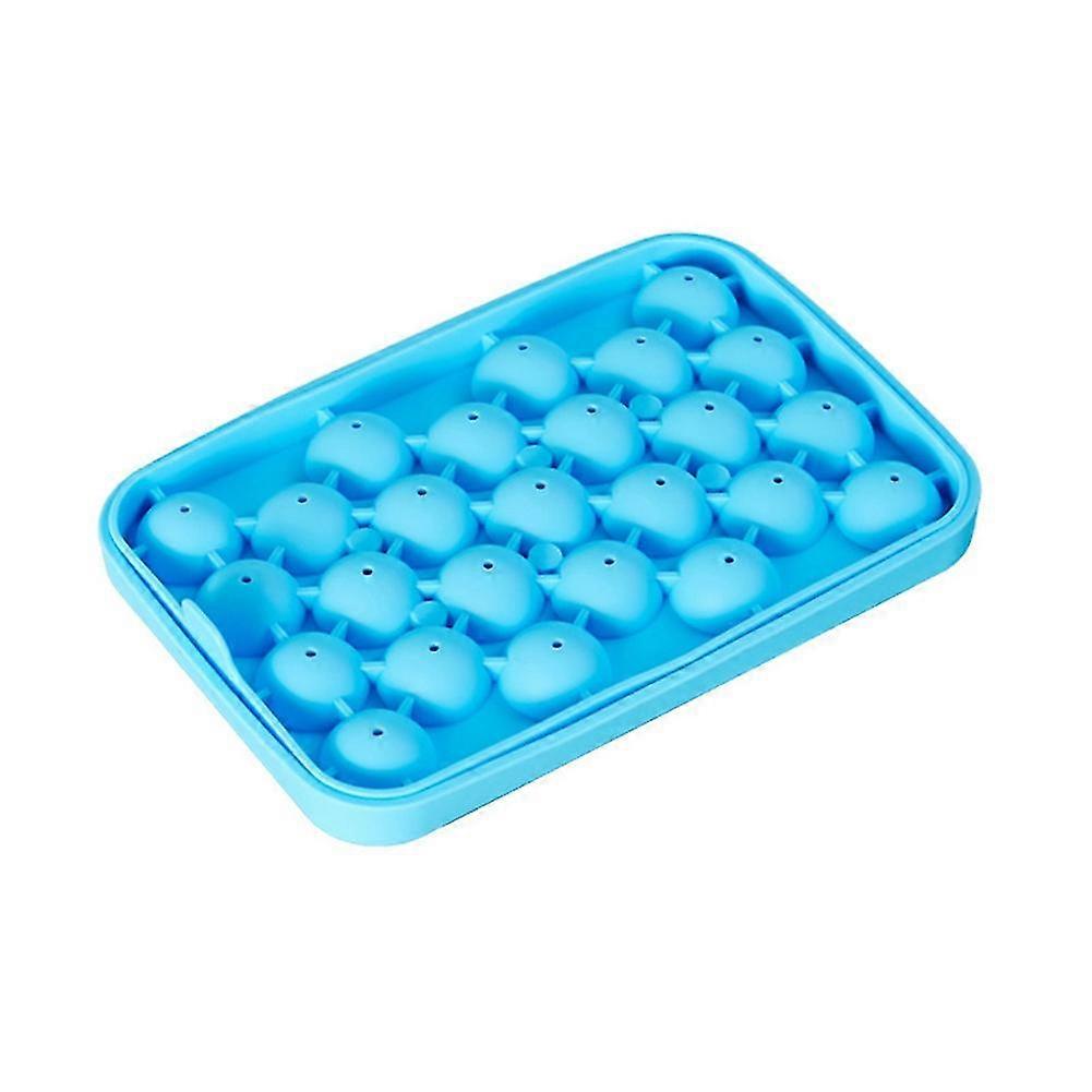 25 Grid Ice Cube Trays With Removable Lids Food Grade Silicone Ice Cube Mold Cube Maker Bpa Free -b