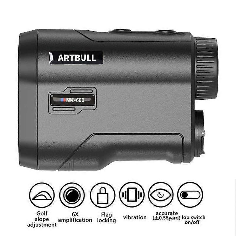 Laser Golf rangefinder 600M with Slope Flag-Lock vibration Distance meter rangefinder Telescope for Hunting