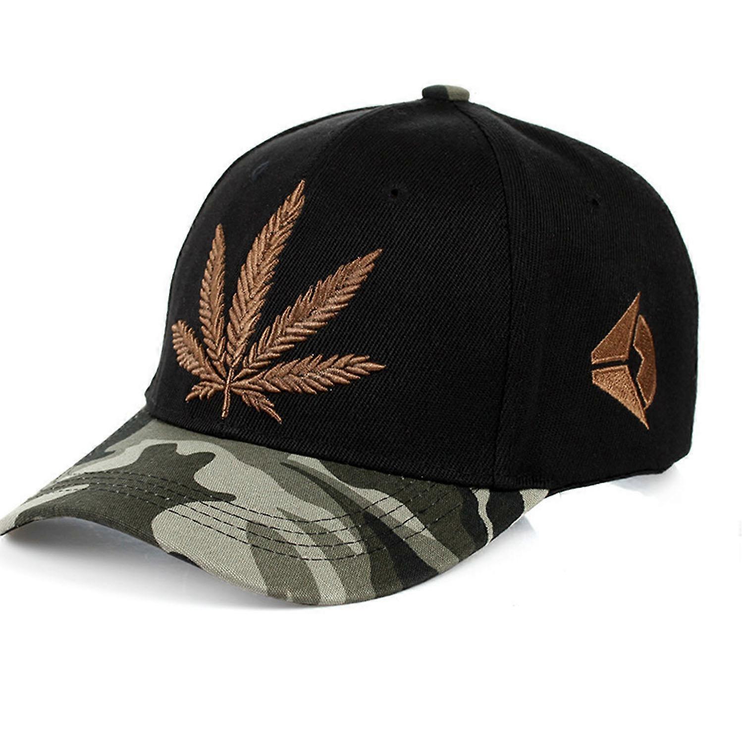 hat with maple leaf print