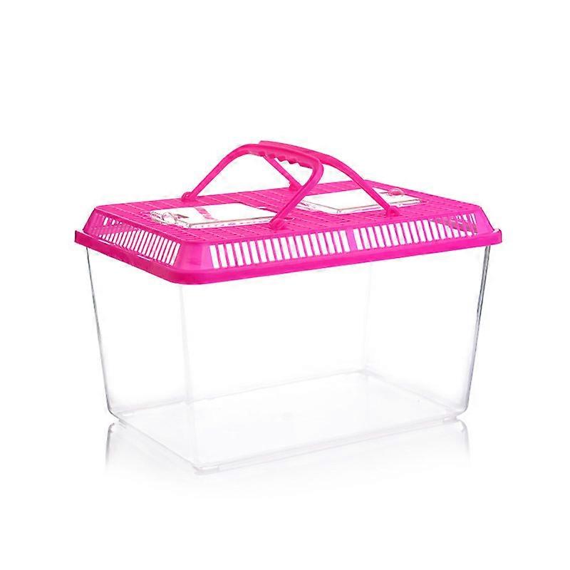 Plastic fish tank 13*9*9CM 1 piece Pink