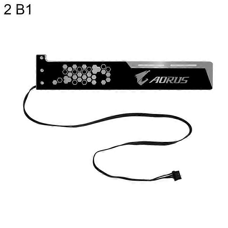 COOLMOON Graphics Card Bracket Changeable Simple Installation 28cm Large\Small 4PIN RGB LED GPU Holder for Computer KAESI