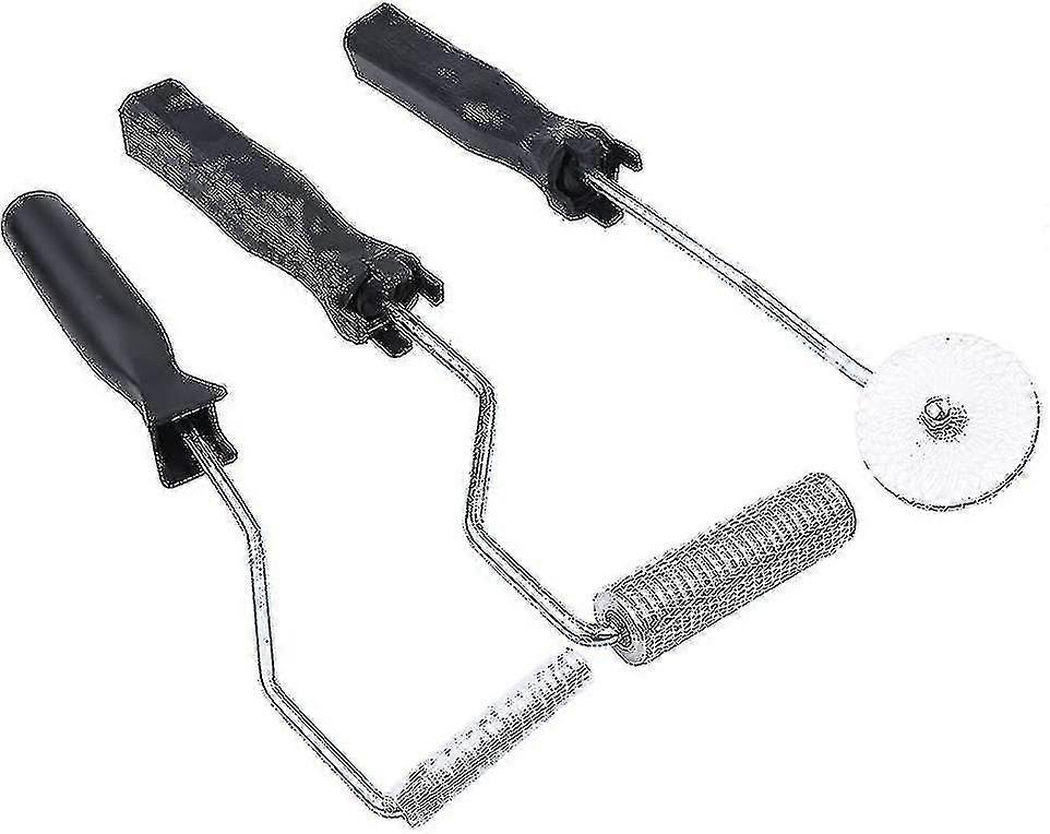 Bubble Paddle Roller, 3pcs Lamination Roller Fiberglass Resin