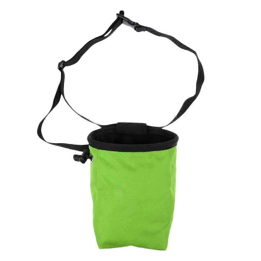 Rock Climbing Caving Bouldering Chalk Bag Giving Bag with Belt Green