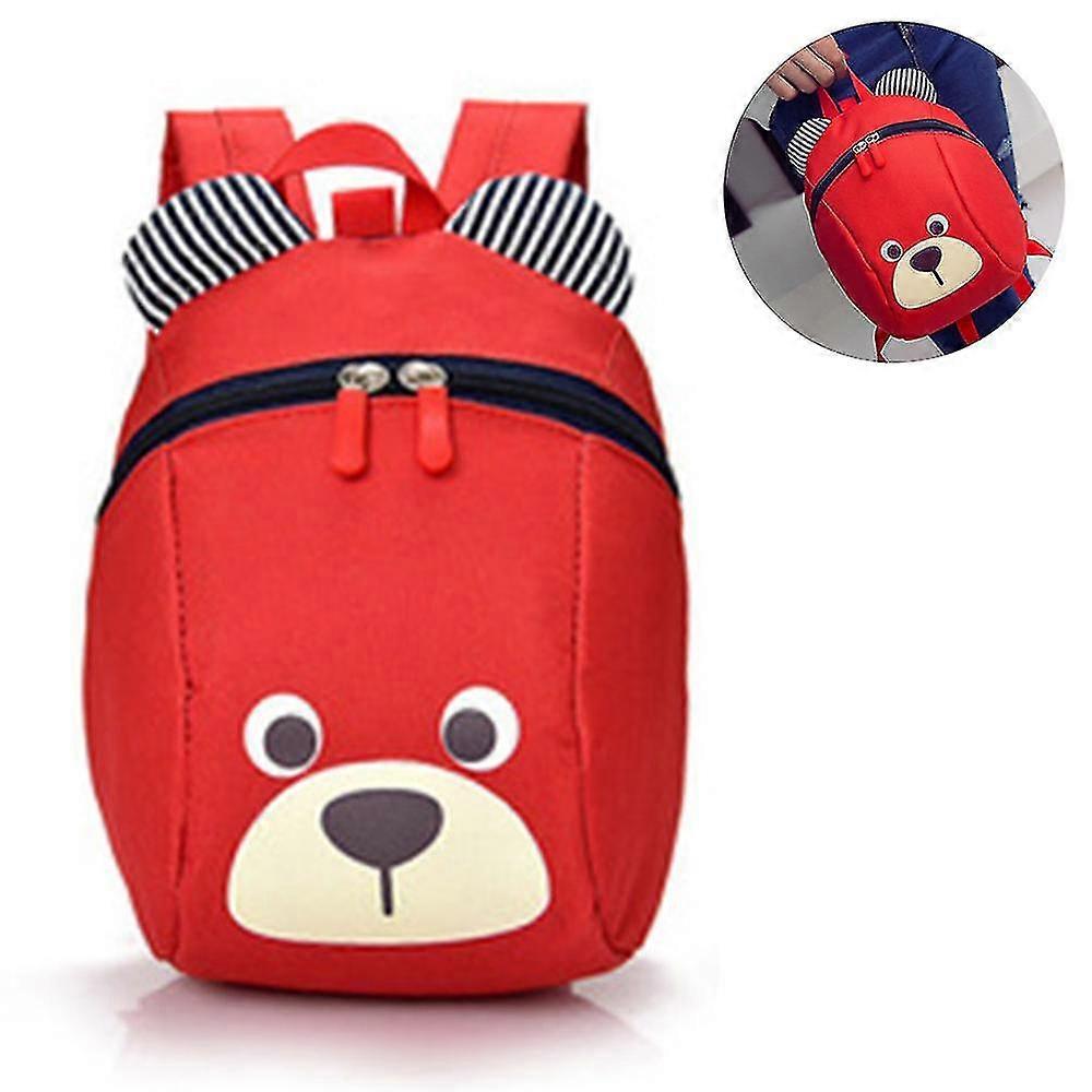 Age 1-2y Cute Bear Small Toddler Backpack With Leash