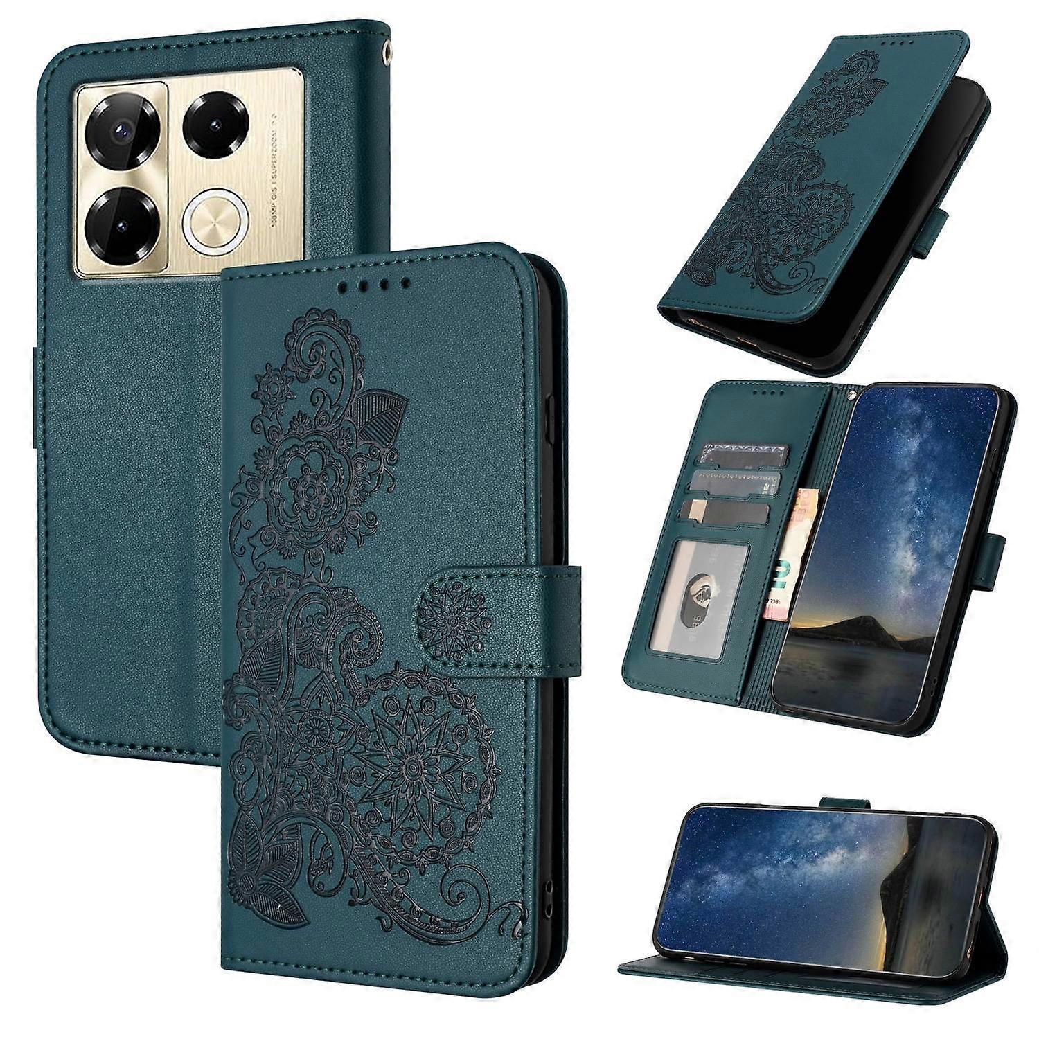 Datura Embossed  Case For Infinix Note 40 Pro 4G / 5G