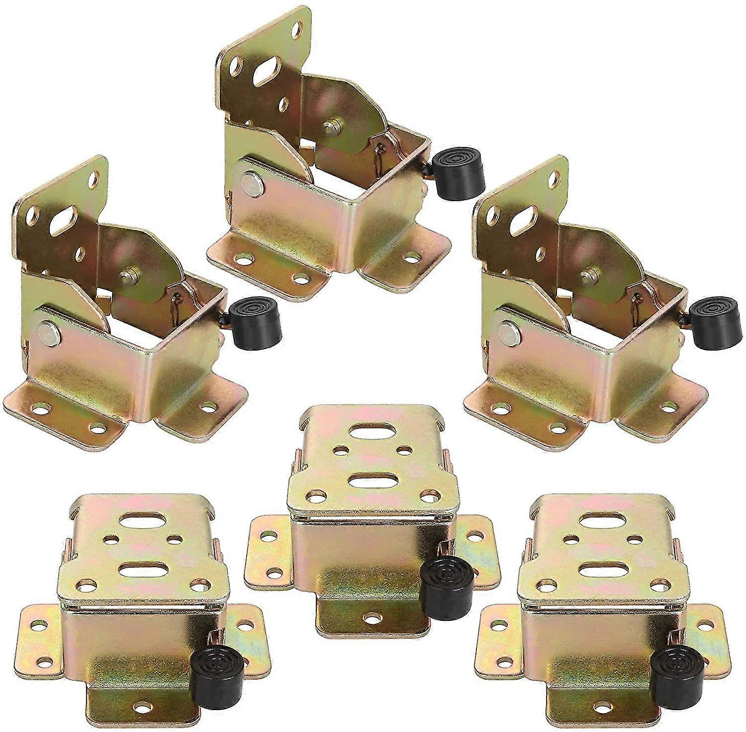 12Pcs Self-Locking Hinge, 90 Degrees Iron Lock Extension Table Leg, Foldable