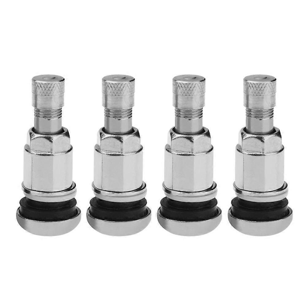 4pcs הצמד בשסתום גזע נירוסטה צמיגים שסתום גבעולי צמיגים צמיגים שסתומים צמיגים צמיג גזע אוויר שסתום כובעים