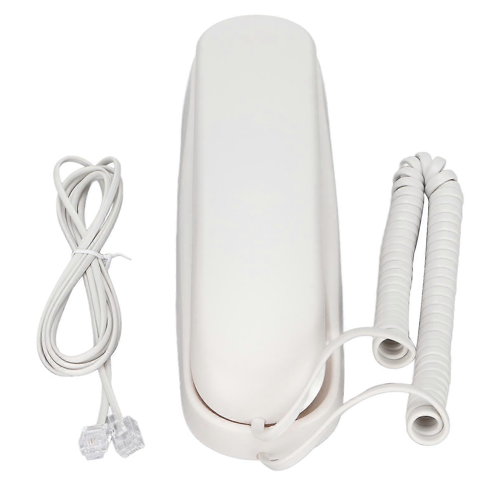 Wall Mounted Corded Telephone with Dual System Function - FSKDTMF, Pause and Mute Functions for Home Office