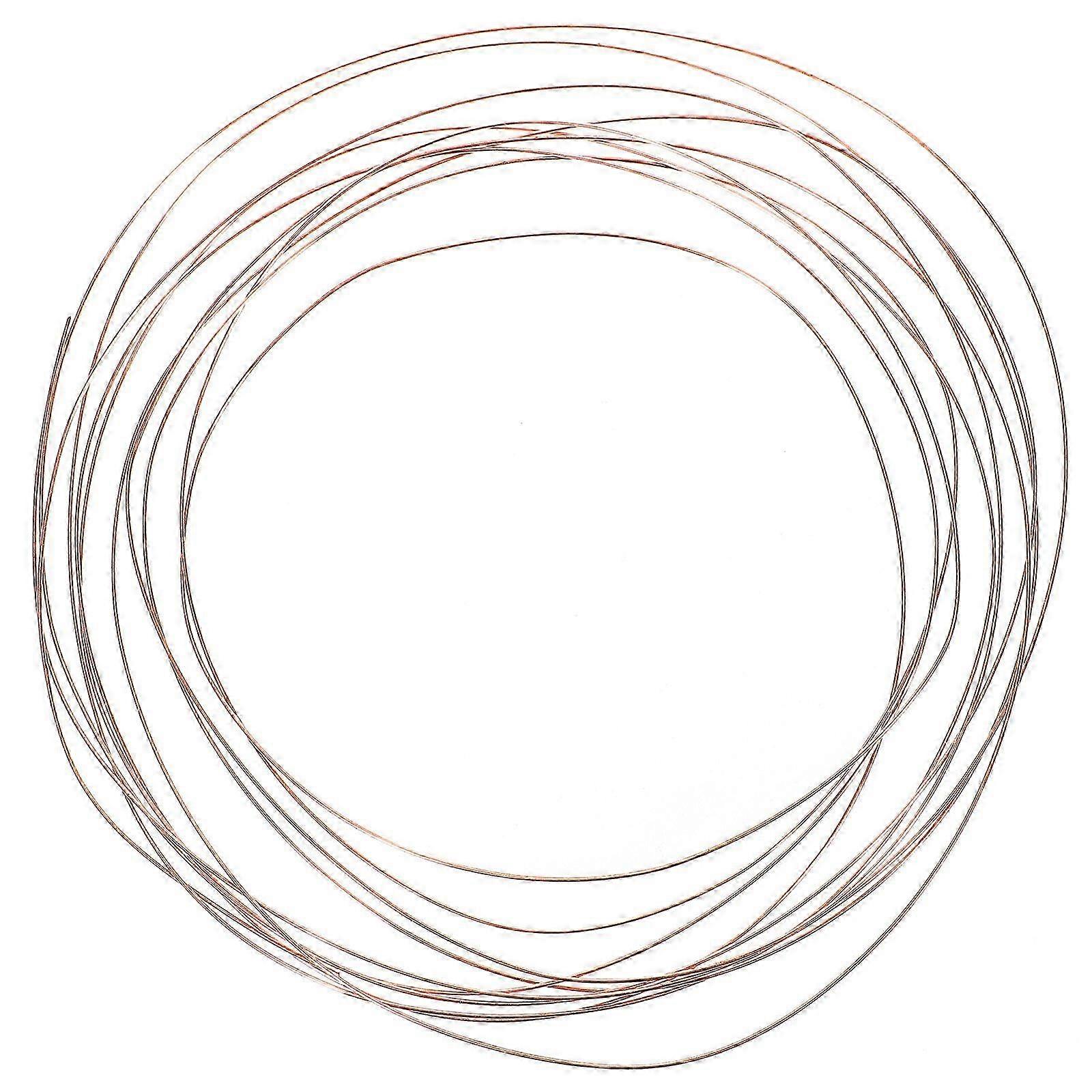 2pcs Copper Bare Wire 1.4mm Copper Wire Beading Wire for Craft Marking DIY Projects