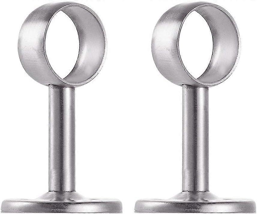 Set of 2 brackets with tube for stainless steel wardrobe, Dia 32mm