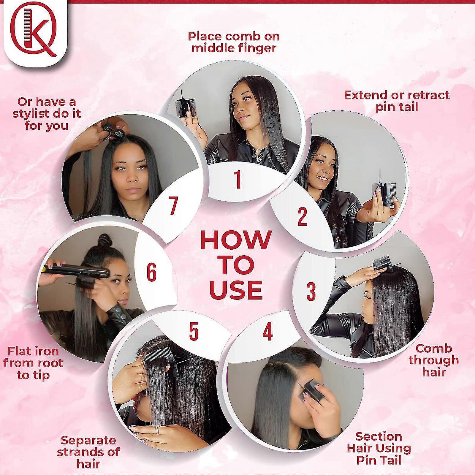 10 Stück Spitzkämme Für Rattenschwanz-Frisuren - Schwarz, 21 Cm Lang, Perfekt Für Präzises Haarstyling Und Modische Looks