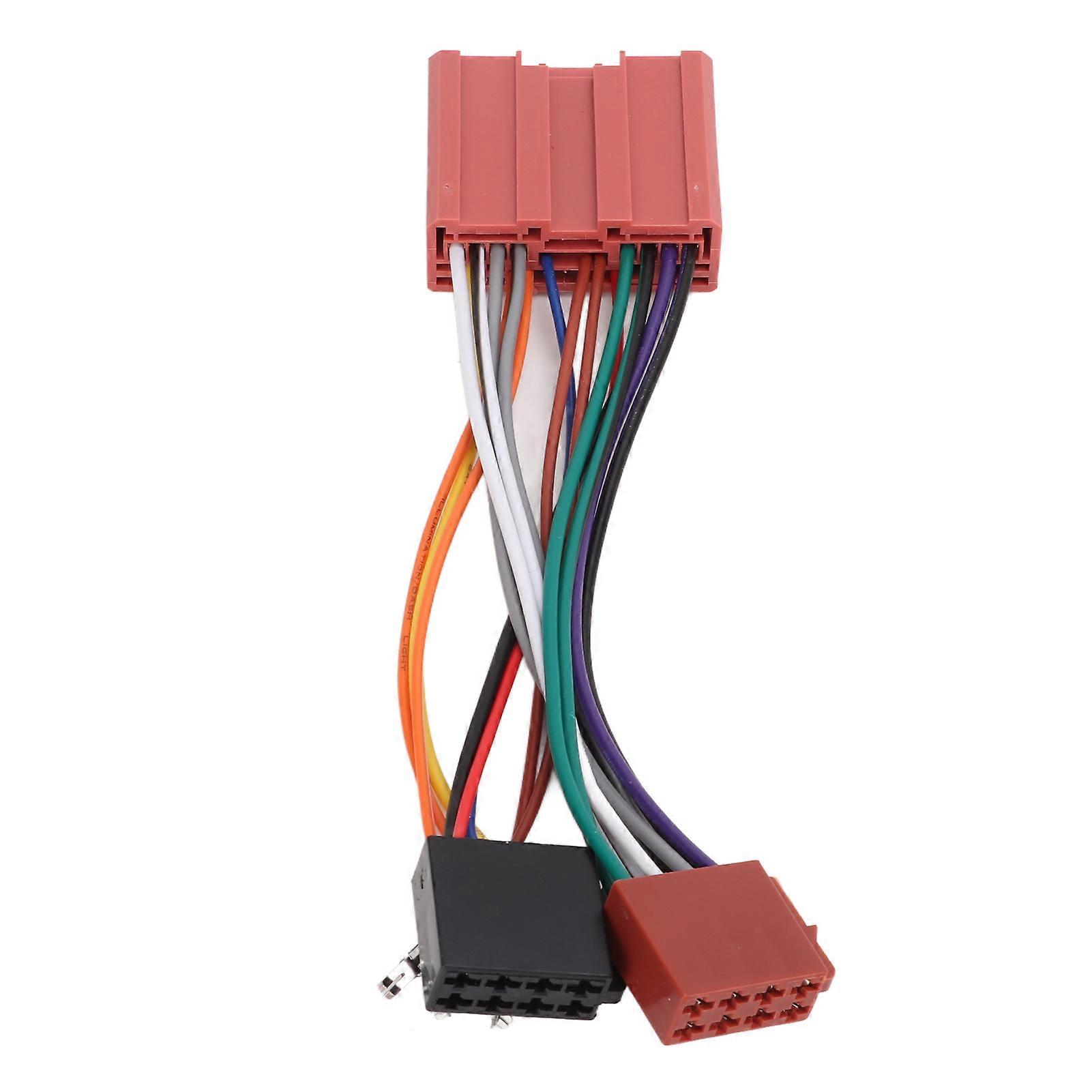 Car Radio Wiring Harness Host CD Navigation Power Cord Plug Replacement for MAZDA