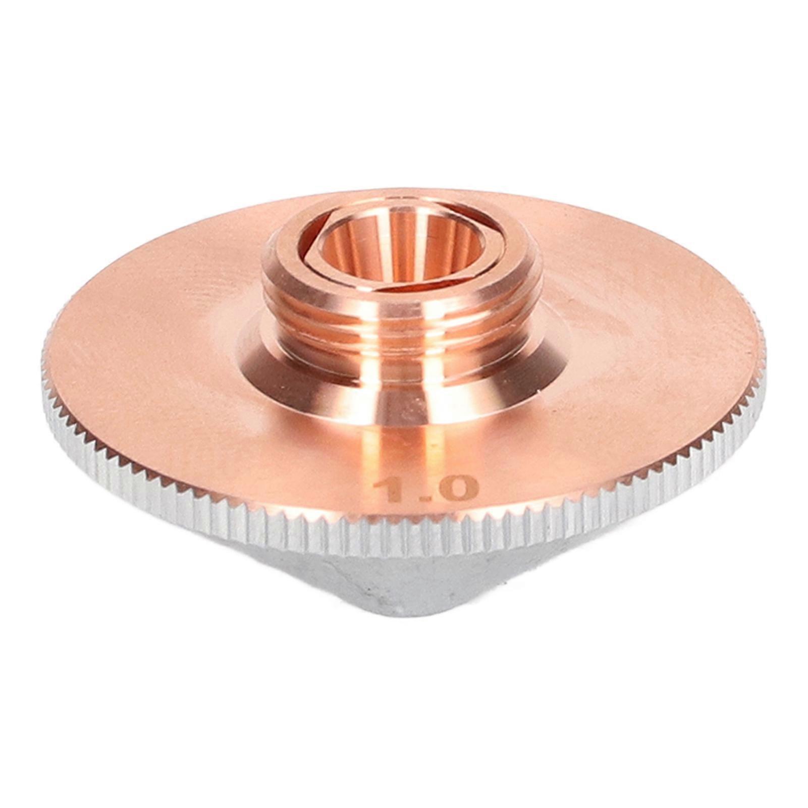 Laser Nozzle Double Layer 1.0mm Aperture Chrome Plated Copper Cutter Head compatible compatiblement