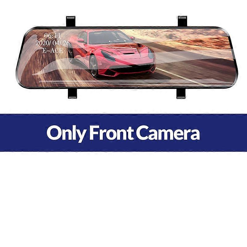E-ACE Auto Black Box Car Dvr Streaming Media Mirror Dash Camera 10 pouces FHD 1080P Video Recorder Support 1080P Caméra de recul