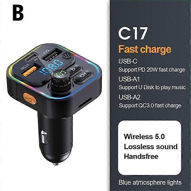 Car Bluetooth Mp3 Super Fast Charge Multi-function Car Charger Speaker Adapter Bluetooth Bloothooth Transmitter Fm Player X8S3