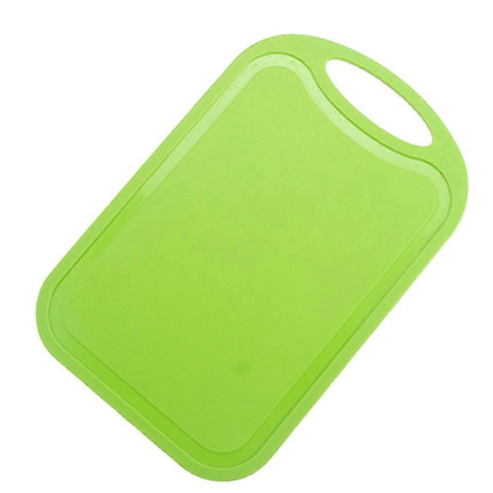 Rutschfester Kunststoff Schneidebrett Essen Obst Hackblock Matte Küche Koch Versorgung mit hängendem Loch Hellrosa